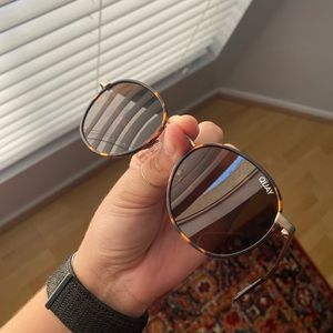 Quay Talk Circles Polarized Sunglasses